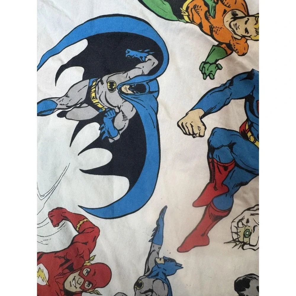Pottery Barn Kids Justice League Twin Duvet Cover 68x86 DC Superhero Print